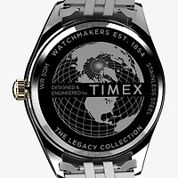 Timex Mens Two Tone Stainless Steel Bracelet Watch