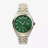 Timex Mens Two Tone Stainless Steel Bracelet Watch