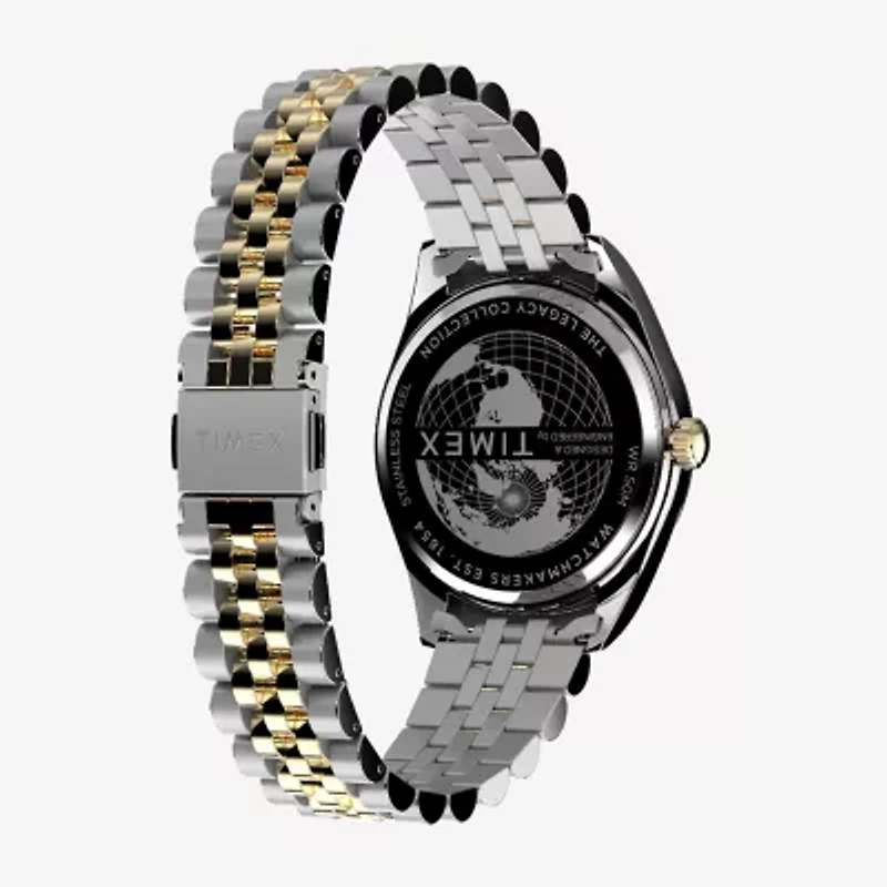 Timex Mens Two Tone Stainless Steel Bracelet Watch
