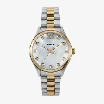 Timex Womens Two Tone Stainless Steel Bracelet Watch