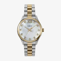Timex Womens Two Tone Stainless Steel Bracelet Watch