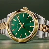 Timex Womens Two Tone Stainless Steel Bracelet Watch