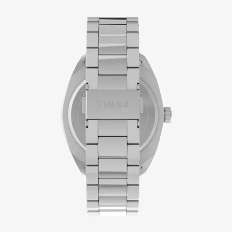Timex Mens Silver Tone Stainless Steel Bracelet Watch