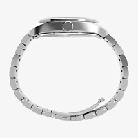 Timex Mens Silver Tone Stainless Steel Bracelet Watch