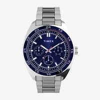 Timex Mens Silver Tone Stainless Steel Bracelet Watch