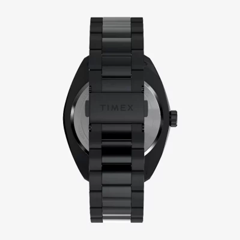 Timex Mens Black Stainless Steel Bracelet Watch