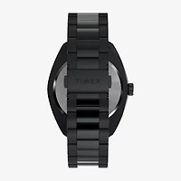 Timex Mens Black Stainless Steel Bracelet Watch