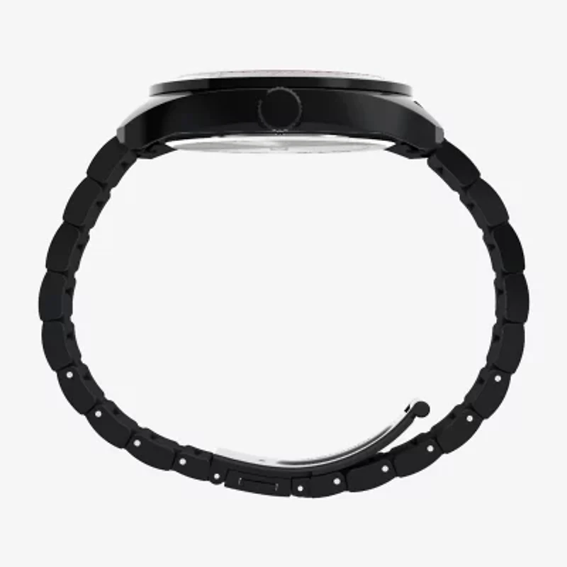 Timex Mens Black Stainless Steel Bracelet Watch
