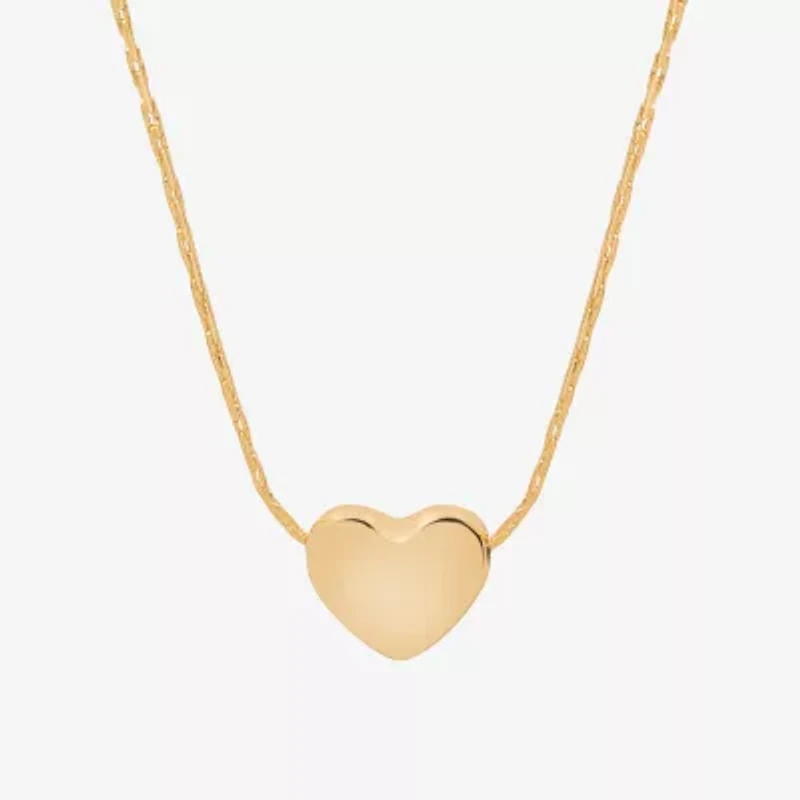 Bijoux Bar Delicates Womens Heart 16 Inch Pendant Necklace