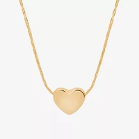 Bijoux Bar Delicates Womens Heart 16 Inch Pendant Necklace