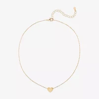 Bijoux Bar Delicates Womens Heart 16 Inch Pendant Necklace