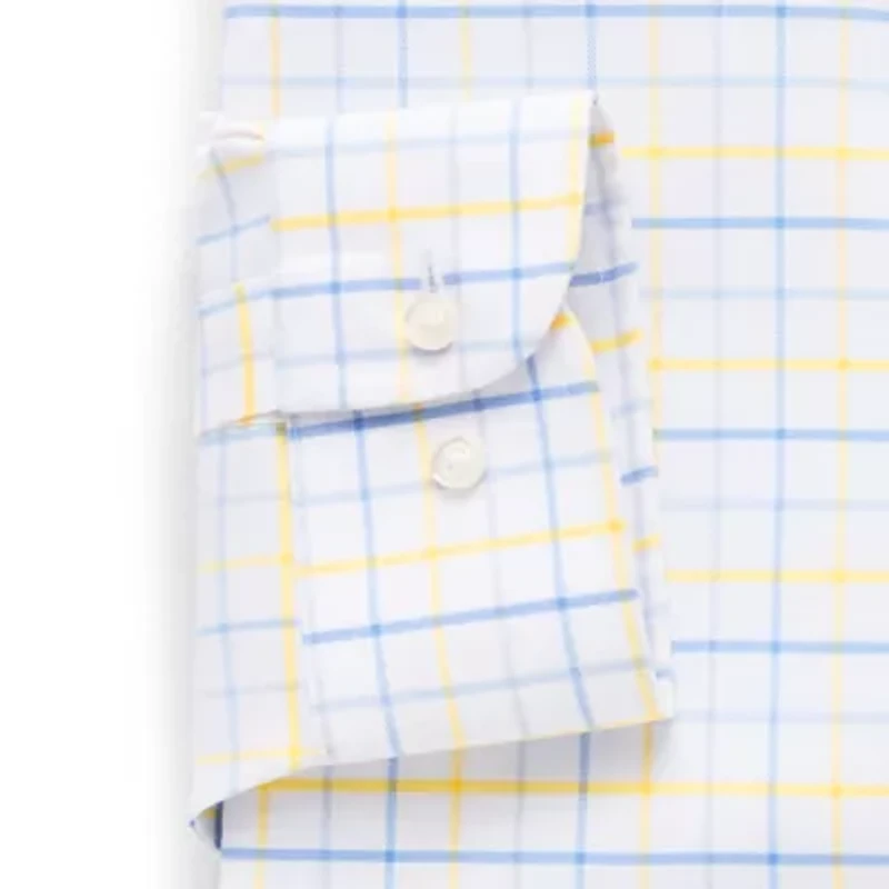 Stafford Coolmax All Season Ecomade Oxford Mens Big and Tall Classic Fit Stretch Fabric Wrinkle Free Long Sleeve Dress Shirt