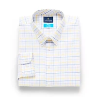 Stafford Coolmax All Season Ecomade Oxford Mens Big and Tall Classic Fit Stretch Fabric Wrinkle Free Long Sleeve Dress Shirt
