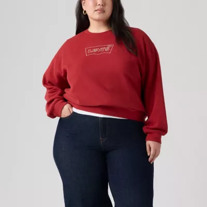 Levi's® Womens Plus Everyday Crewneck Sweatshirt