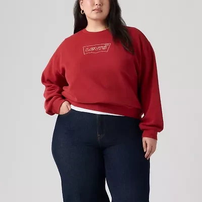 Levi's® Womens Plus Everyday Crewneck Sweatshirt