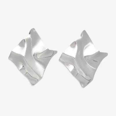 Bold Elements Silver Tone Womens Drop Earrings