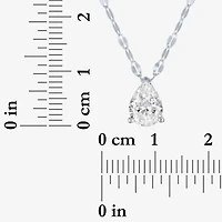 Diamond Addiction E-F / Vs1-Vs2 Womens 1 CT. T.W. Lab Grown White Diamond 10K Gold Pear 18 Inch Pendant Necklace