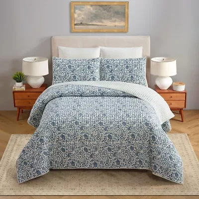 Modern Heirloom Eden Gauze 3-pc. Paisley Quilt Set