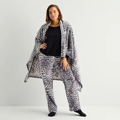 Liz Claiborne Womens Long Sleeve 4-pc. Pajama Sets