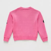 Happy Threads Toddler Girls V Neck Long Sleeve Button Minnie Mouse Cardigan