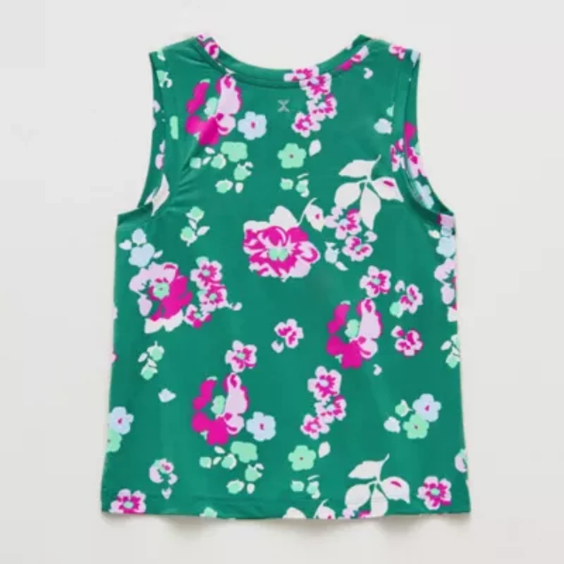 Xersion Performance Little & Big Kid Girls Crew Neck Sleeveless Active Tank Top