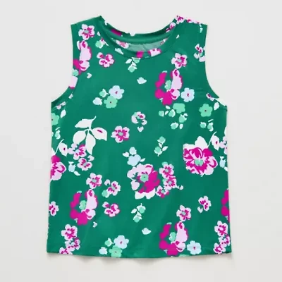 Xersion Performance Little & Big Kid Girls Crew Neck Sleeveless Active Tank Top