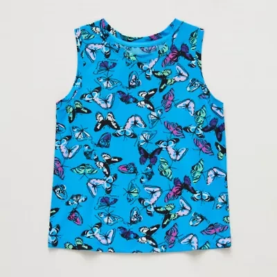 Xersion Performance Little & Big Kid Girls Crew Neck Sleeveless Active Tank Top