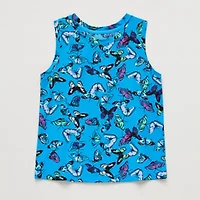 Xersion Performance Little & Big Kid Girls Crew Neck Sleeveless Active Tank Top