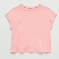 Xersion Little & Big Kid Girls Crew Neck Short Sleeve T-Shirt