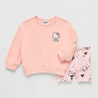 Grayson Little Toddler Girls Hello Kitty 2-pc. Short Set