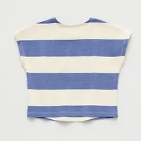 Grayson Little Toddler Girls Crew Neck Short Sleeve Relaxed Fit Graphic T-Shirt