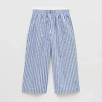 Grayson Little Toddler Girls Mid Rise Wide Leg Relaxed Fit Pull-On Pant