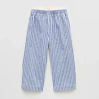 Grayson Little Toddler Girls Mid Rise Wide Leg Relaxed Fit Pull-On Pant