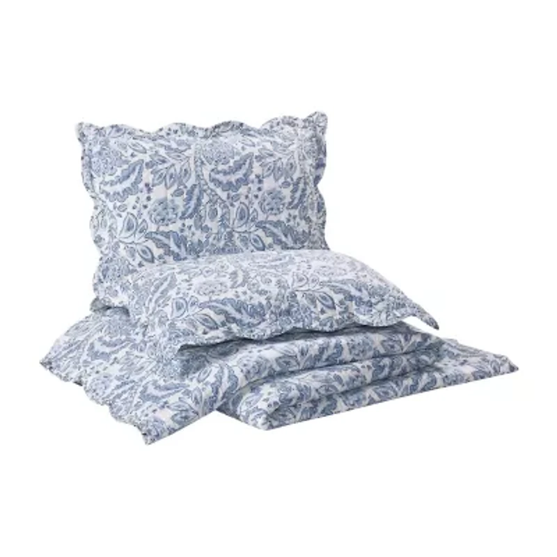 spartina 449 Peeples Song 3-Piece 3-pc. Floral Quilt Set