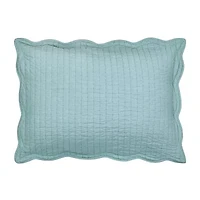 spartina 449 Mystic Moss Damask 3-pc. Floral Quilt Set