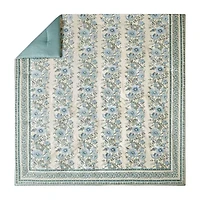 spartina 449 Mystic Moss 3-Piece 3-pc. Floral Reversible Comforter Set