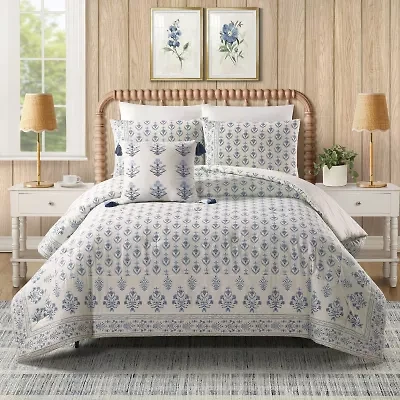 spartina 449 Peeples Song 3-Piece 3-pc. Floral Reversible Comforter Set