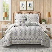 spartina 449 Peeples Song 3-Piece 3-pc. Floral Reversible Comforter Set