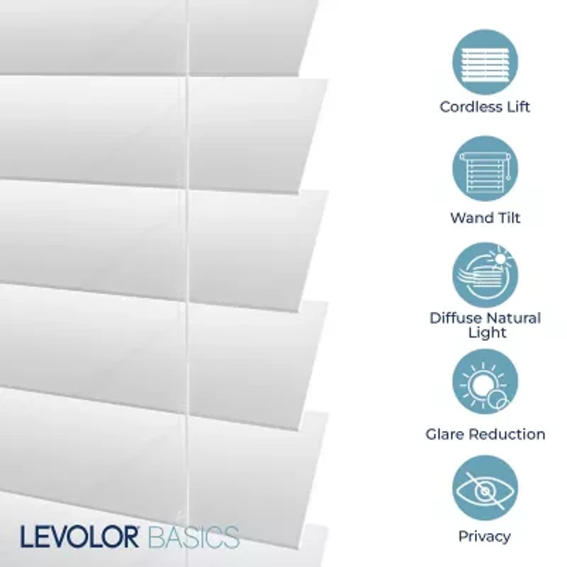 LEVOLOR Basics 2" Cordless Faux Wood Blind