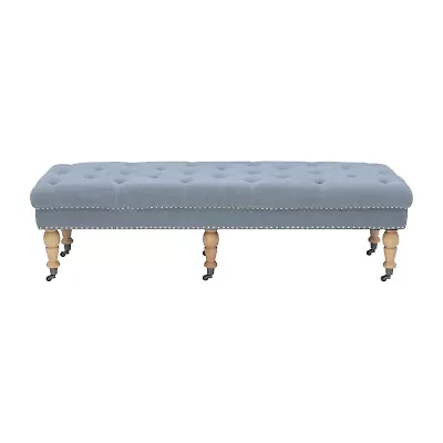 Tufted & Nailhead Accent Bench