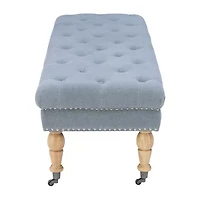 Tufted & Nailhead Accent Bench