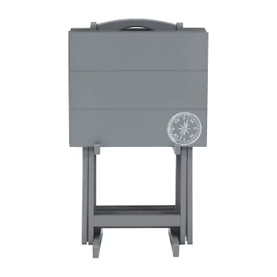 Compass 5-Piece Tv Tray Table Set