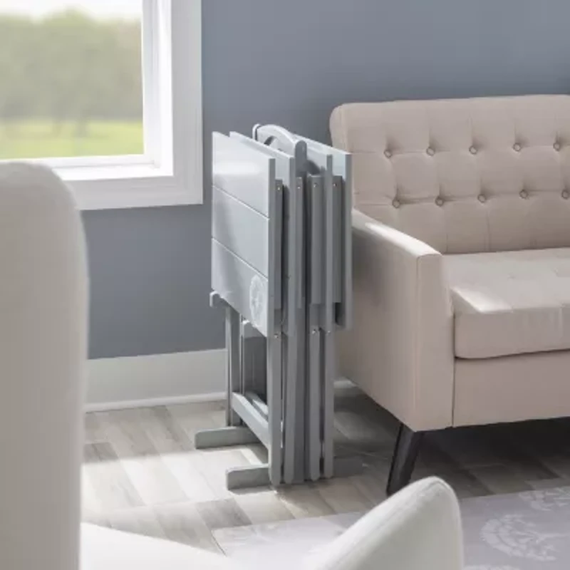 Compass 5-Piece Tv Tray Table Set