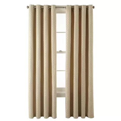 JCPenney Home Light-Filtering Grommet Top Single Curtain Panel