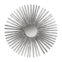 Safavieh Shanira Silver Wall Mount Sunburst Wall Mirror