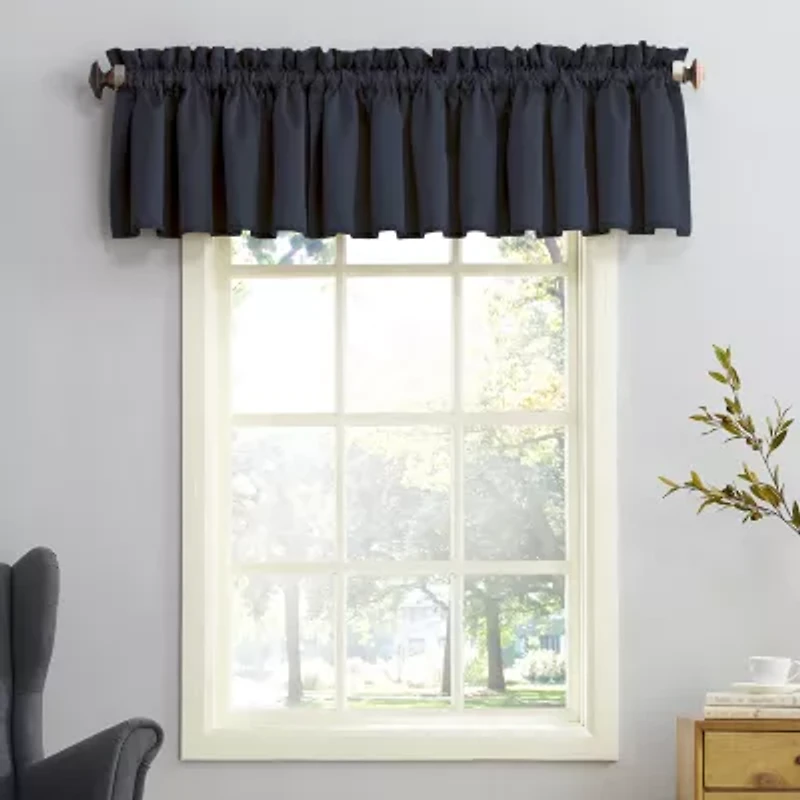 Sun Zero Emory Rod Pocket Tailored Valance