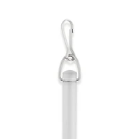 Rod Desyne 1/2" Clear Pvc Baton With Snap Hook Curtain Wand