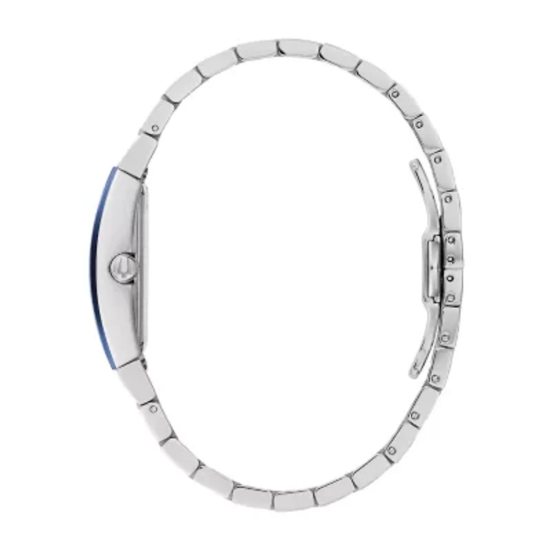 Bulova Modern Womens Silver Tone Stainless Steel Bracelet Watch 96l293