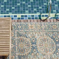 Amer Rugs Bethleham Seia Bordered Indoor Outdoor Rectangular Accent Rug