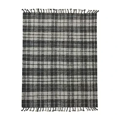 Amer Rugs Hermoppa Aster Plaid Flatweave Plaid Reversible Indoor Rectangular Accent Rug